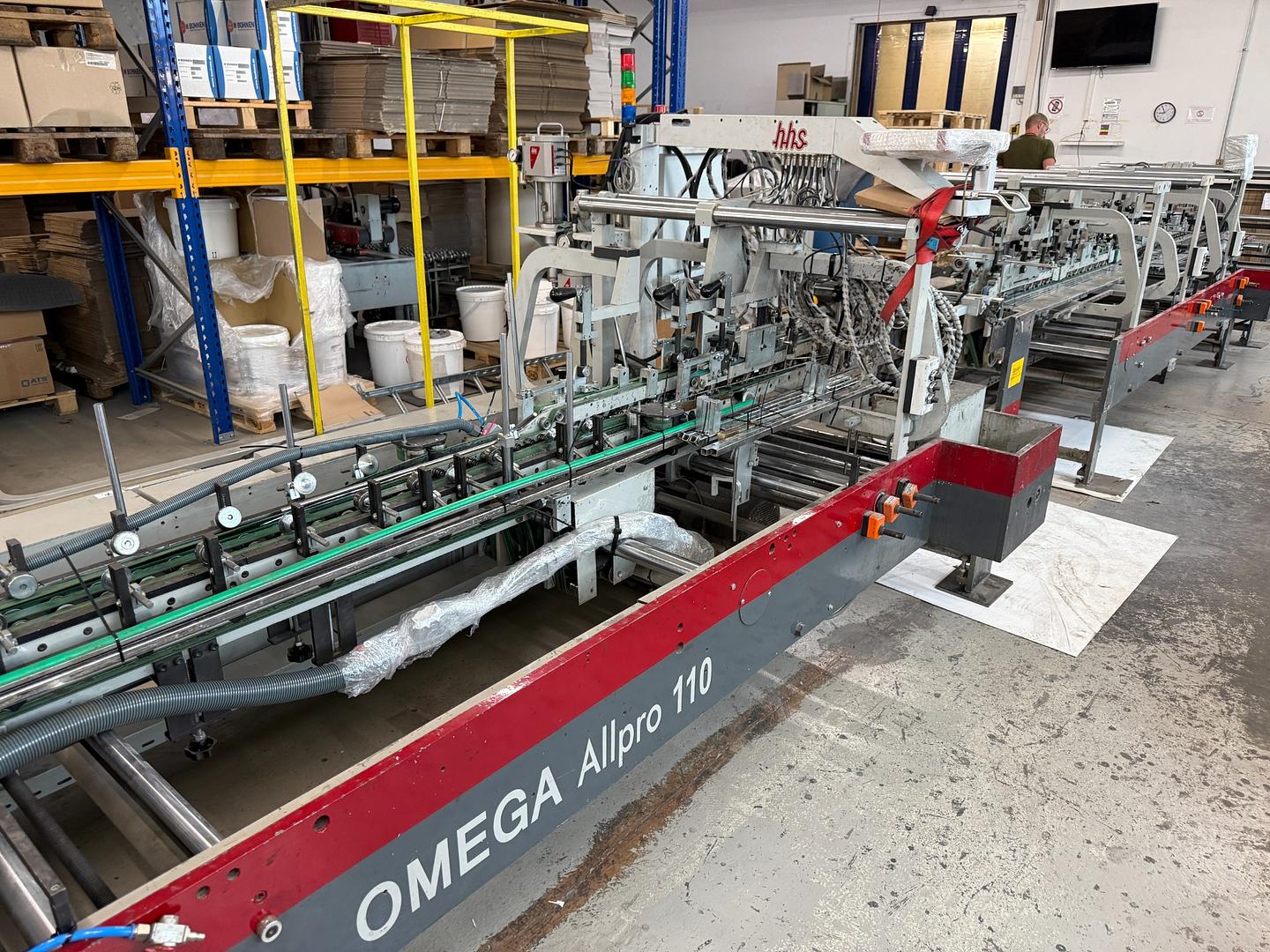 Disassembly/loading of Duran Allpro 110 folder gluer