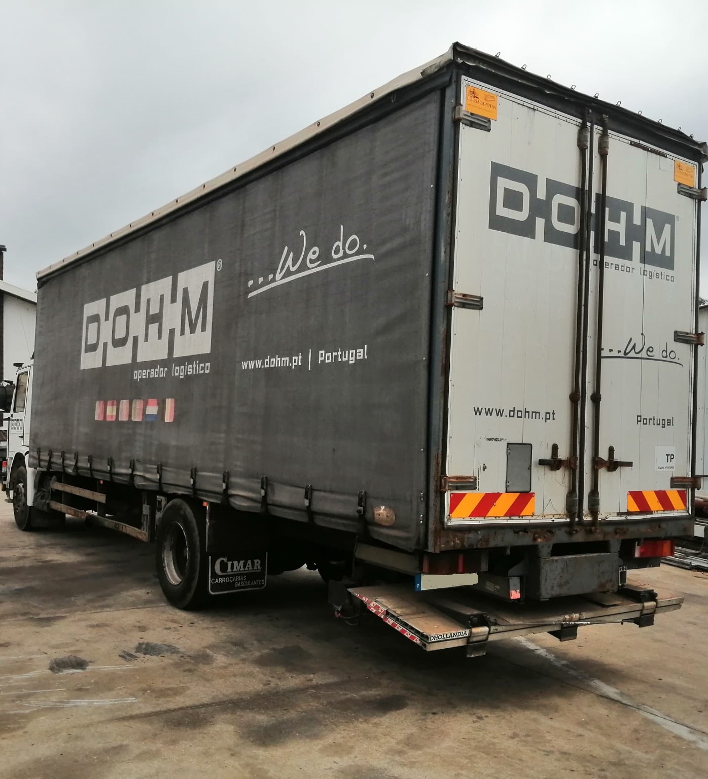 Left hand drive Scania 93M 220 18 ton curtainsider truck recently sold to Lagos - Nigeria. 