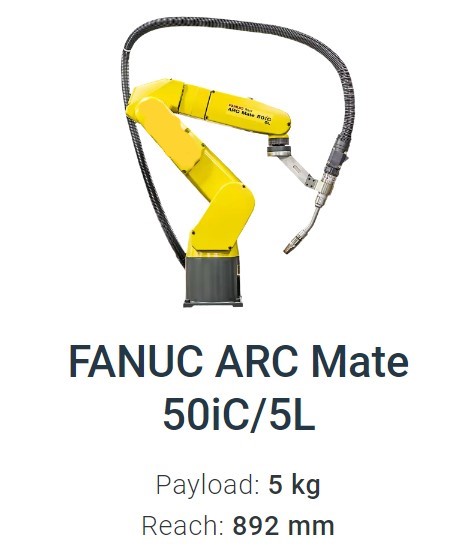 Fanuc Arc Mate 50iC/5L Data Sheet