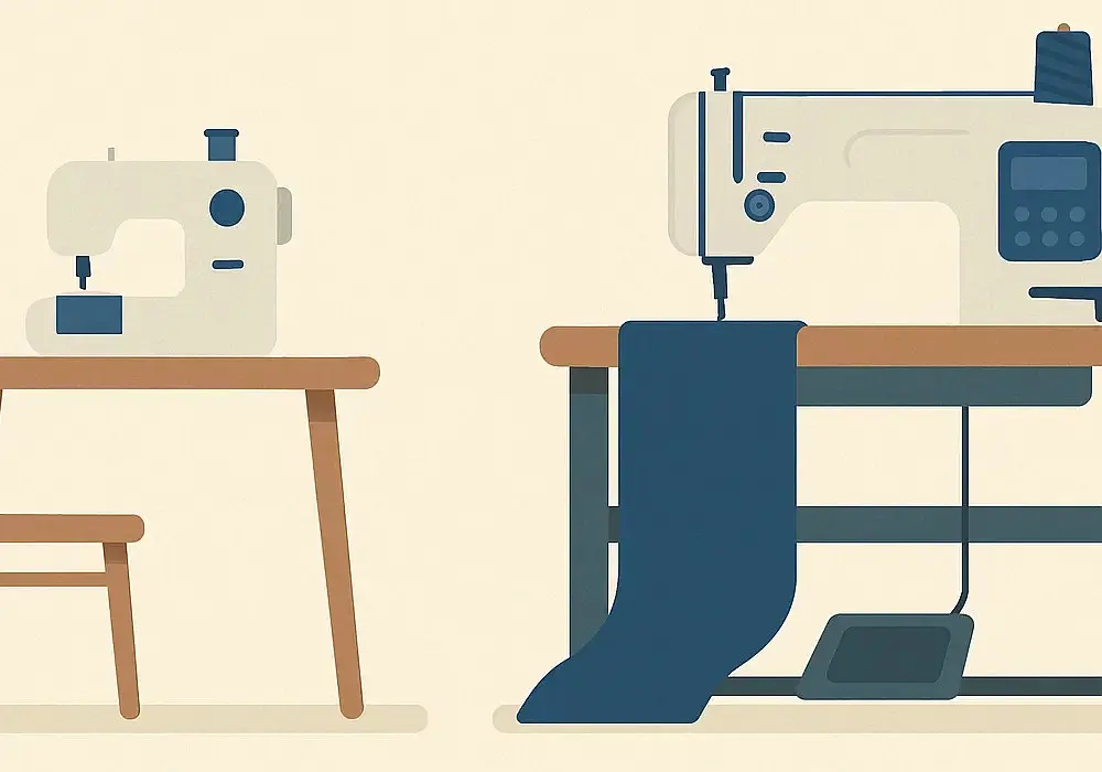 Industrienähmaschine für zuhause: Profi-Power im Nähatelier