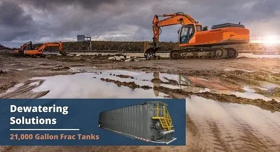 The Role of Frac Tanks in Dewatering Construction Sites