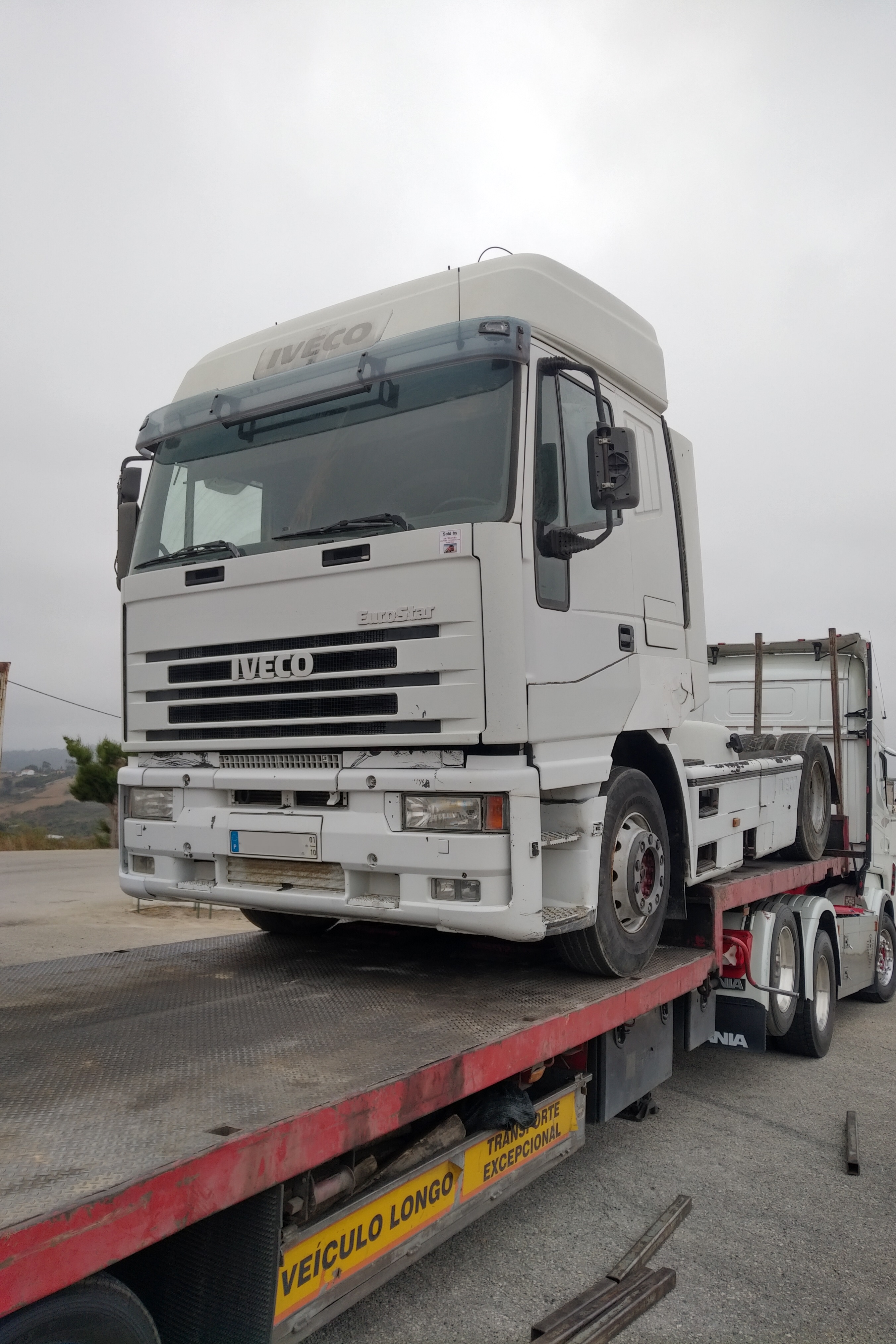 Transport & Delivery of Iveco Eurostar 440E43 tractor unit to Port. Shipping to Lagos - Nigeria.