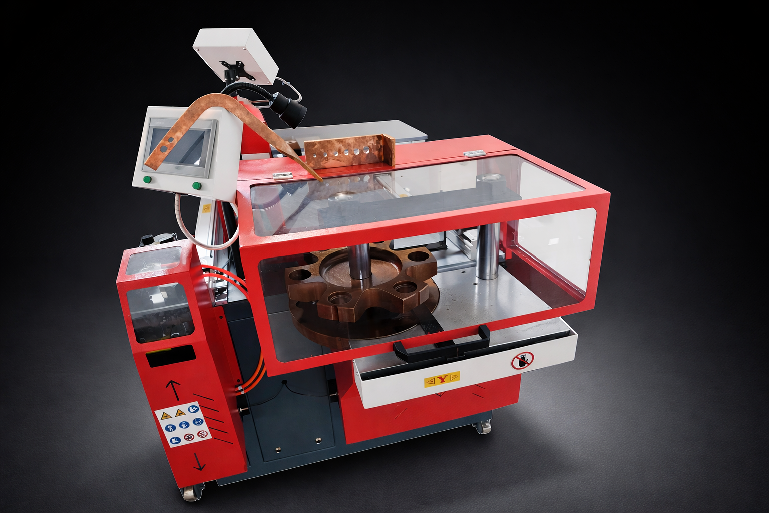Punzonatrice semiautomatica Ibetamac NC 160 per barre in rame