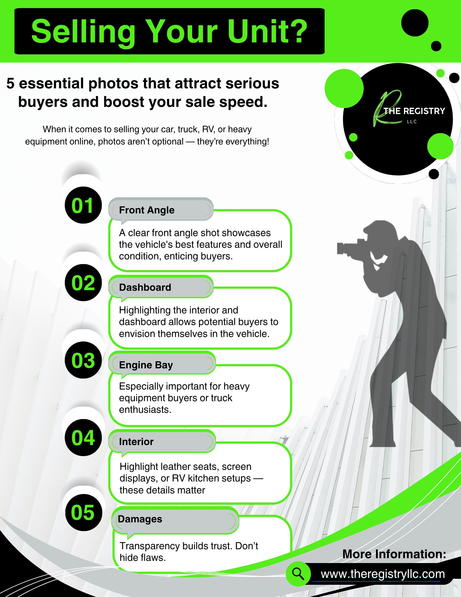 5 Must-Have Photos to Sell Your Vehicle or Equipment Faster