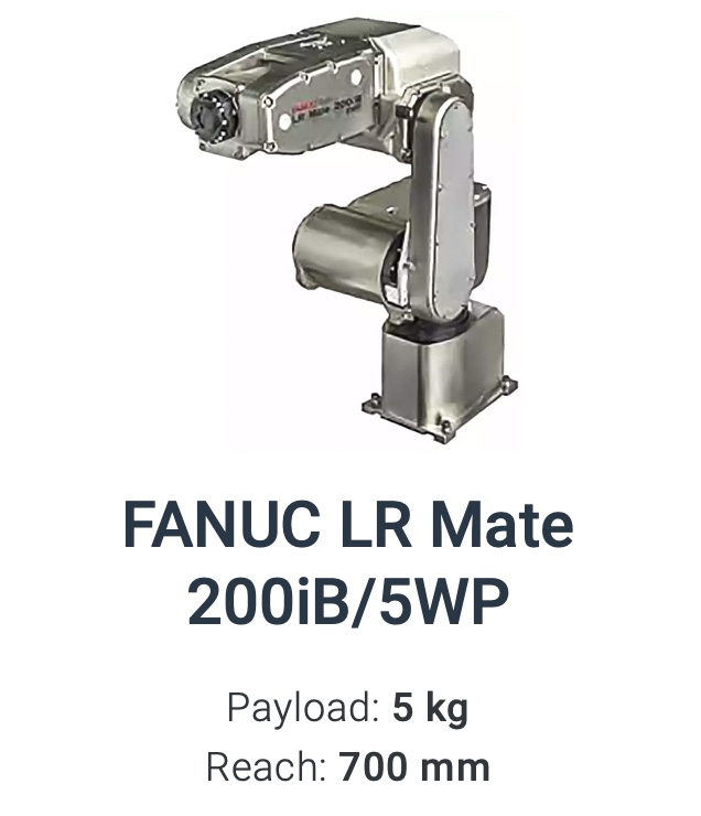 Fanuc LR Mate 200iB/5WP Data Sheet