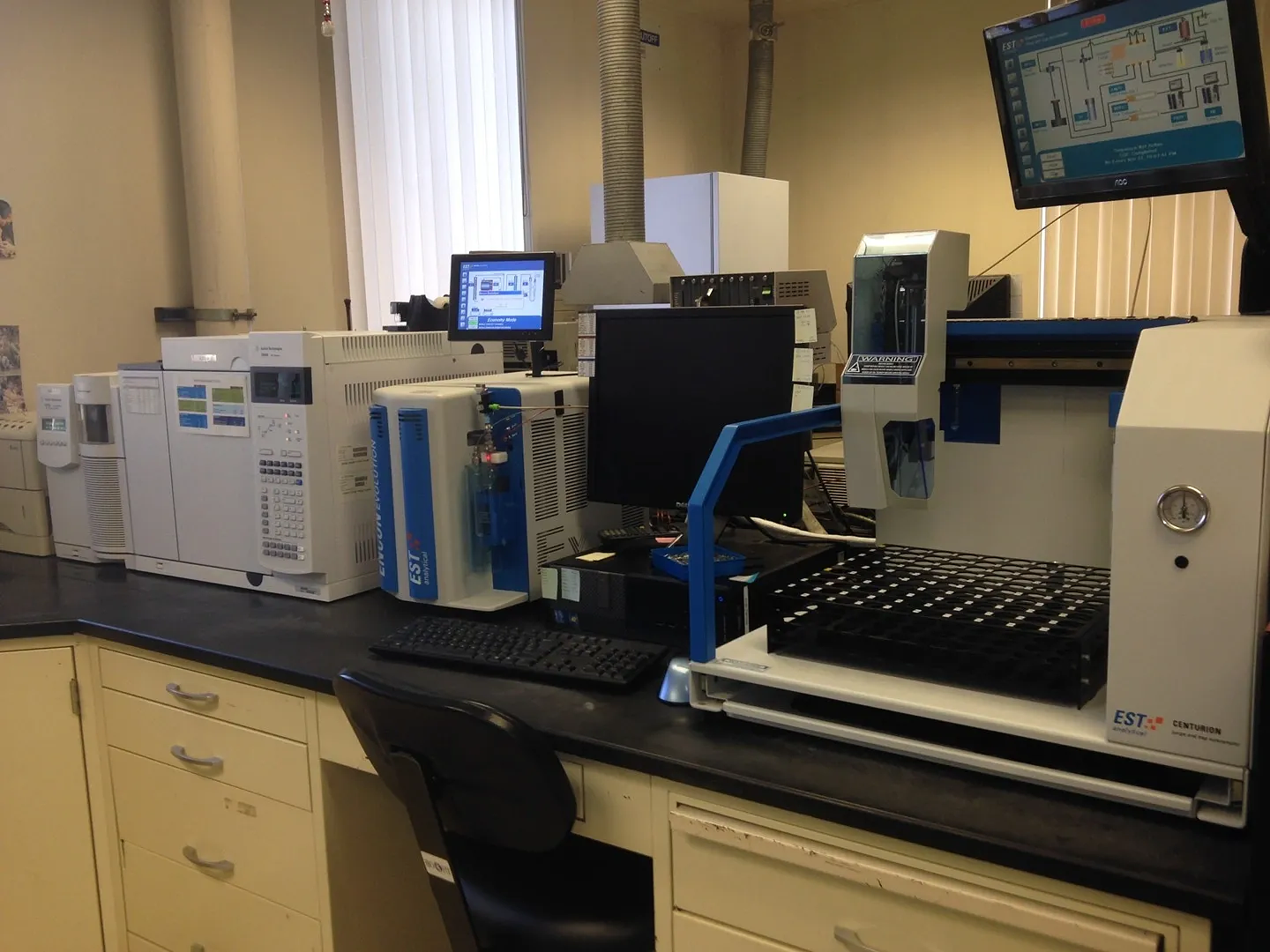 Agilent GC-MS system with an EST Centurion autosampler
