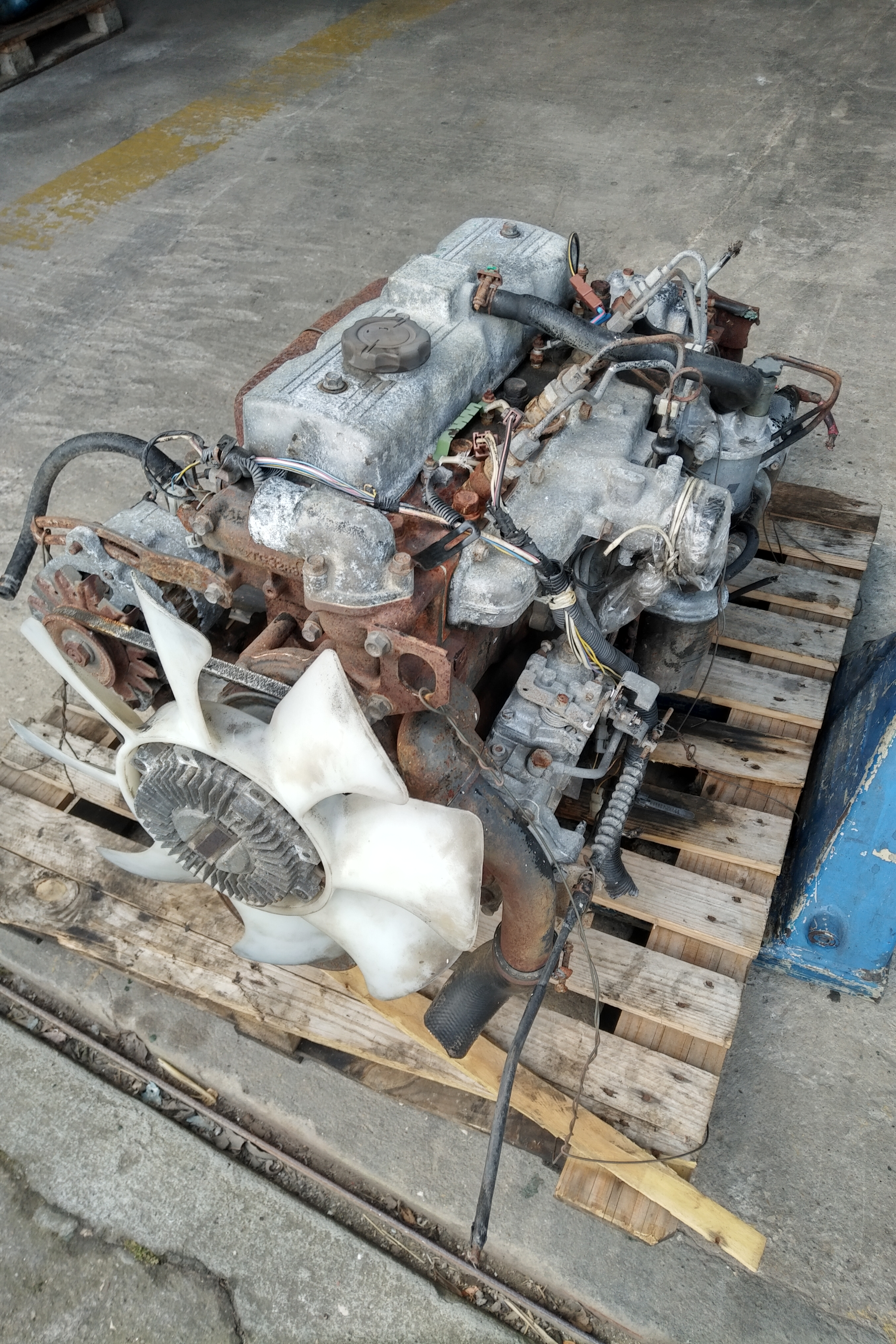 Perkins 4.182 engine & gearbox for Mazda T3000 truck sold to Madeira Island - Portugal.