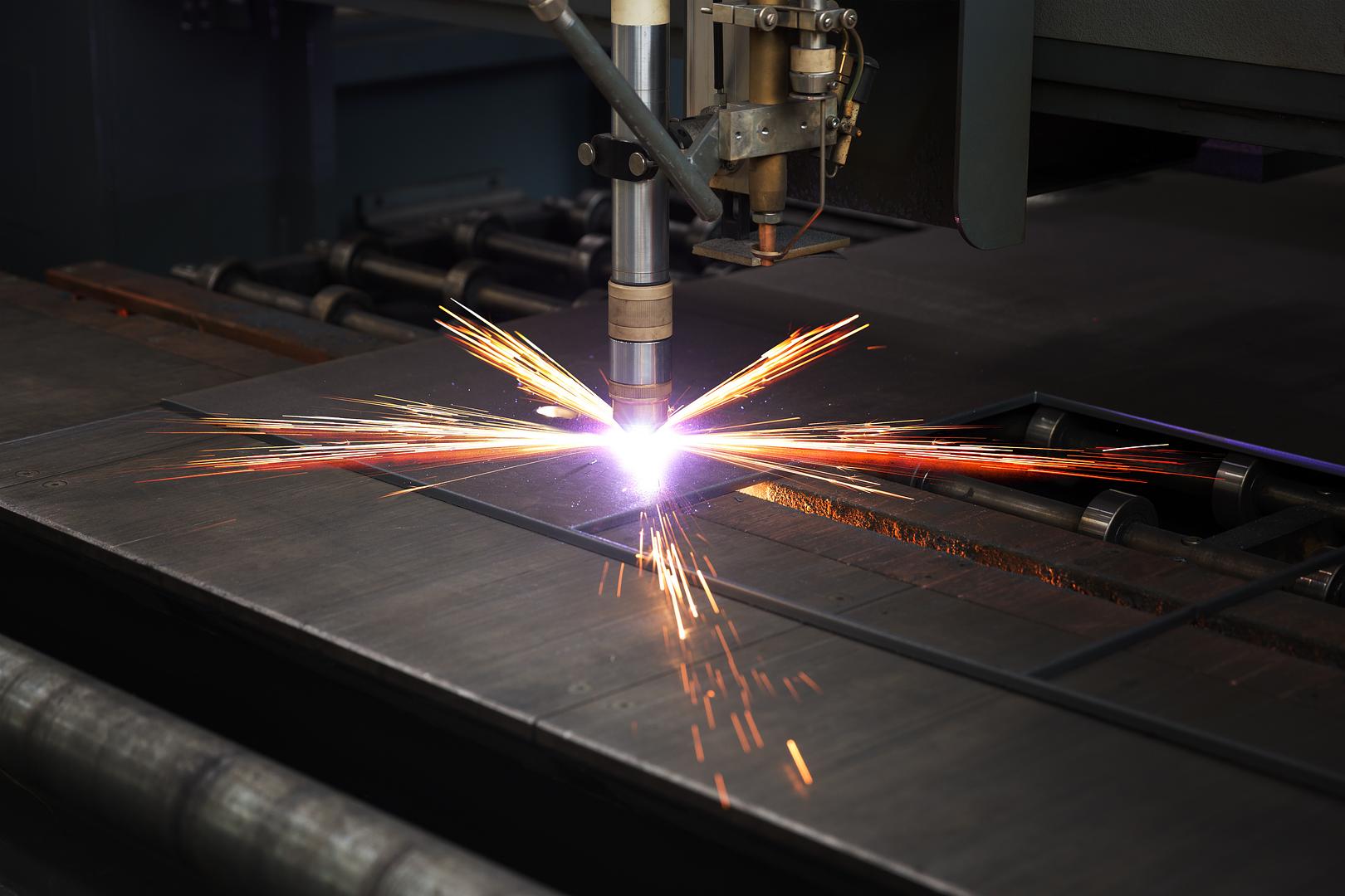 Precision sheet metal plasma cutting