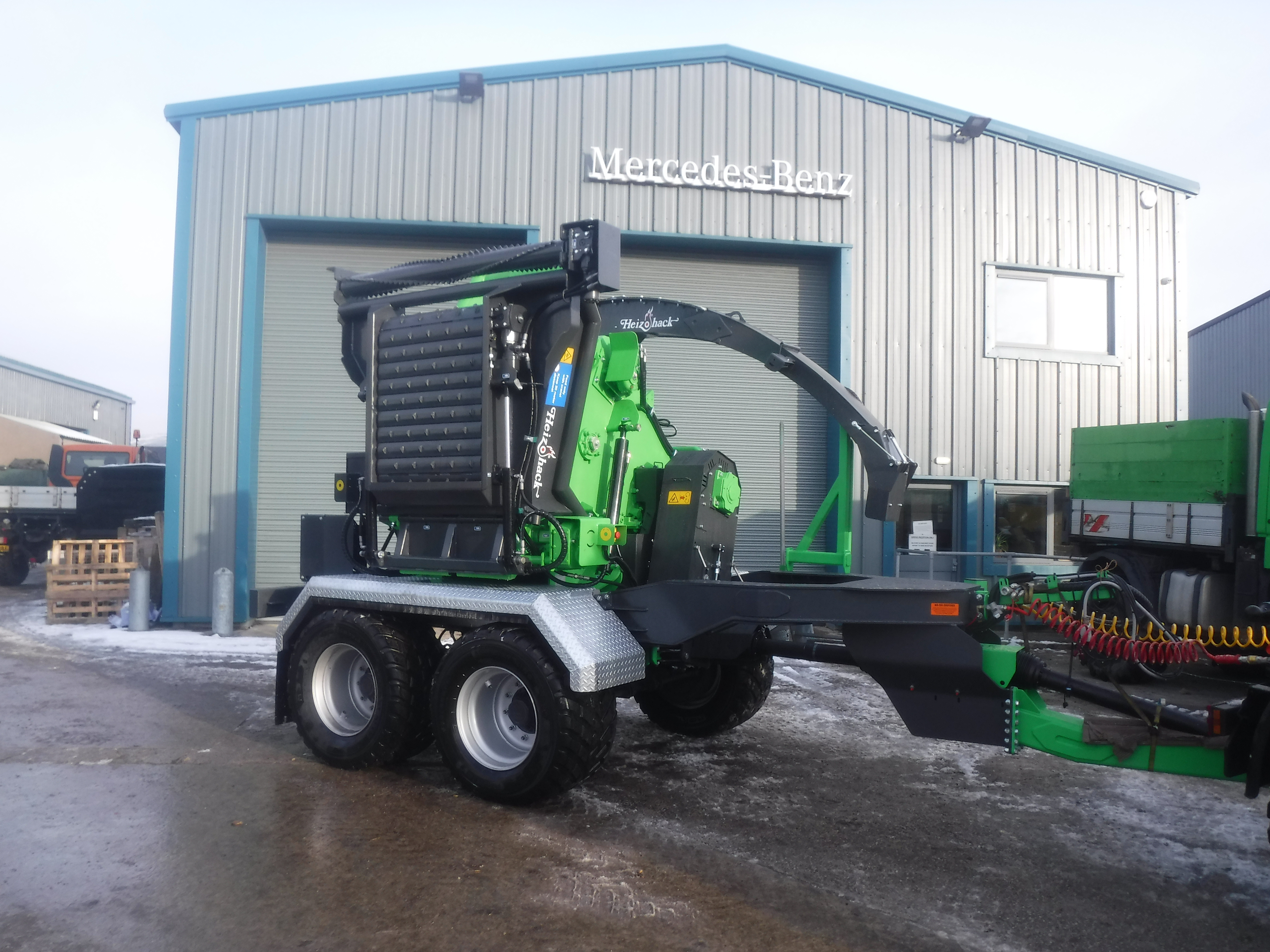 Heizohack chipper built to specification