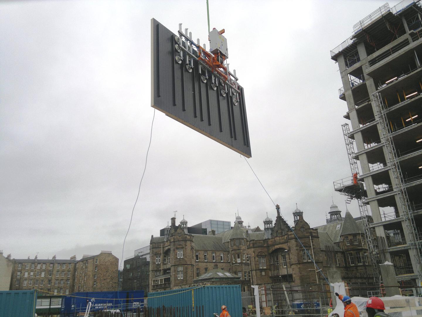 Installing Roofing Panels Safely with Cladding Lifters on Steel Frame Structures
