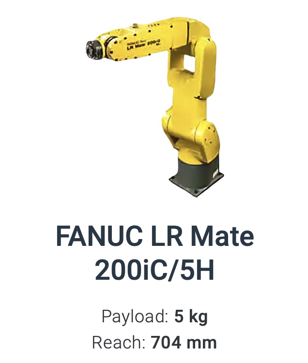 Fanuc LR Mate 200iC/5H Data Sheet