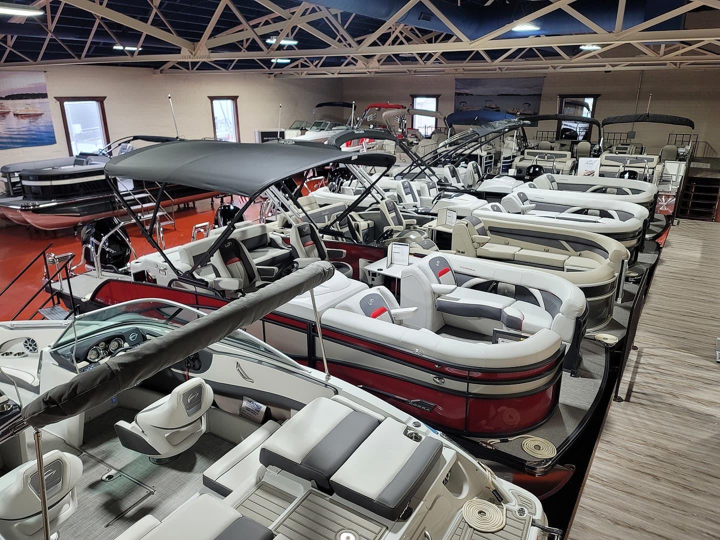 Clear Lake Boats pro shop at the showroom