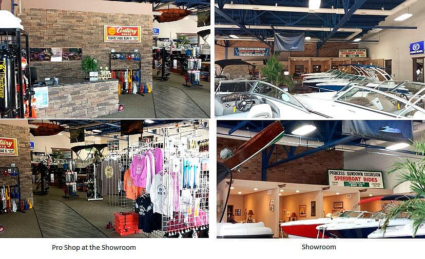 Clear Lake Boats showroom