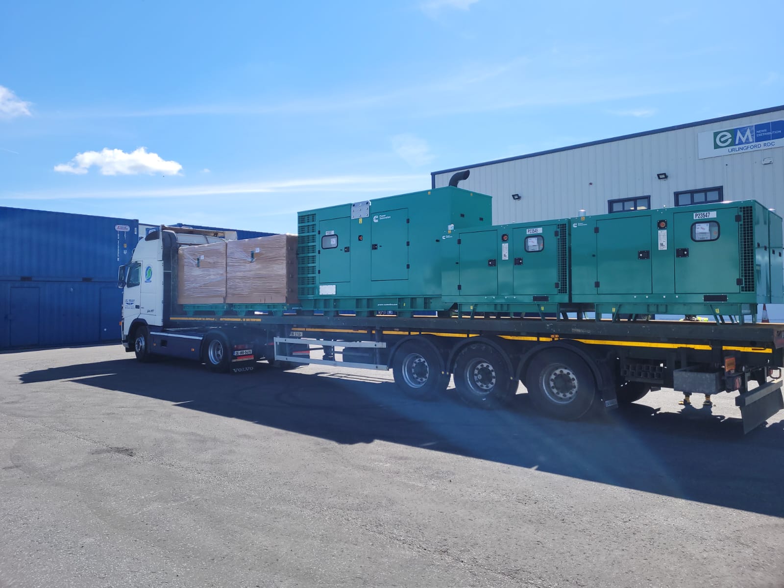 Full Load of Cummins Generators SOLD... Heading to the Customer in Limerick 