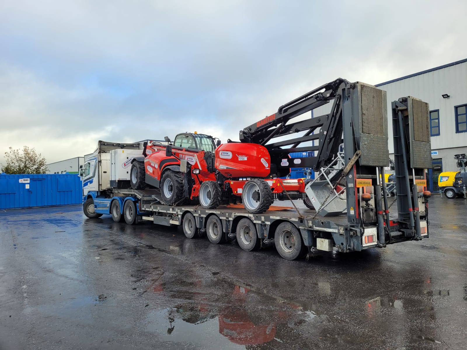 Manitou MT1840 Teleporter complete with extension forks and Manitou 160ATJ Heading on Hire 