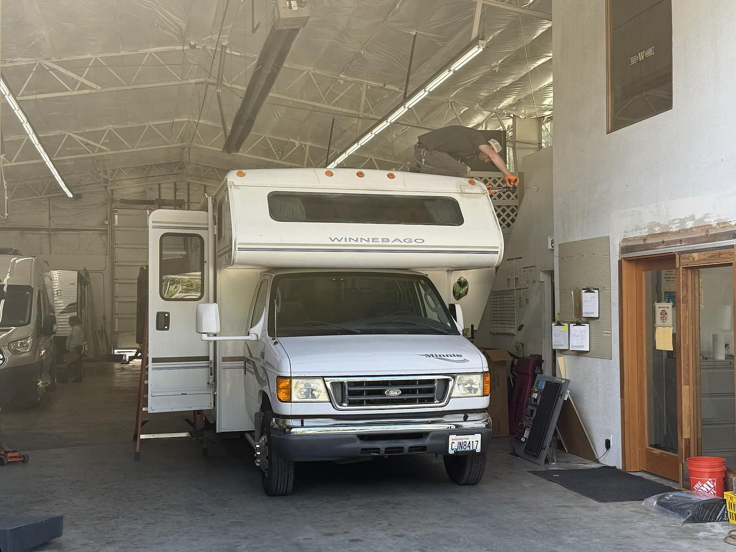 Jesse caulking RV