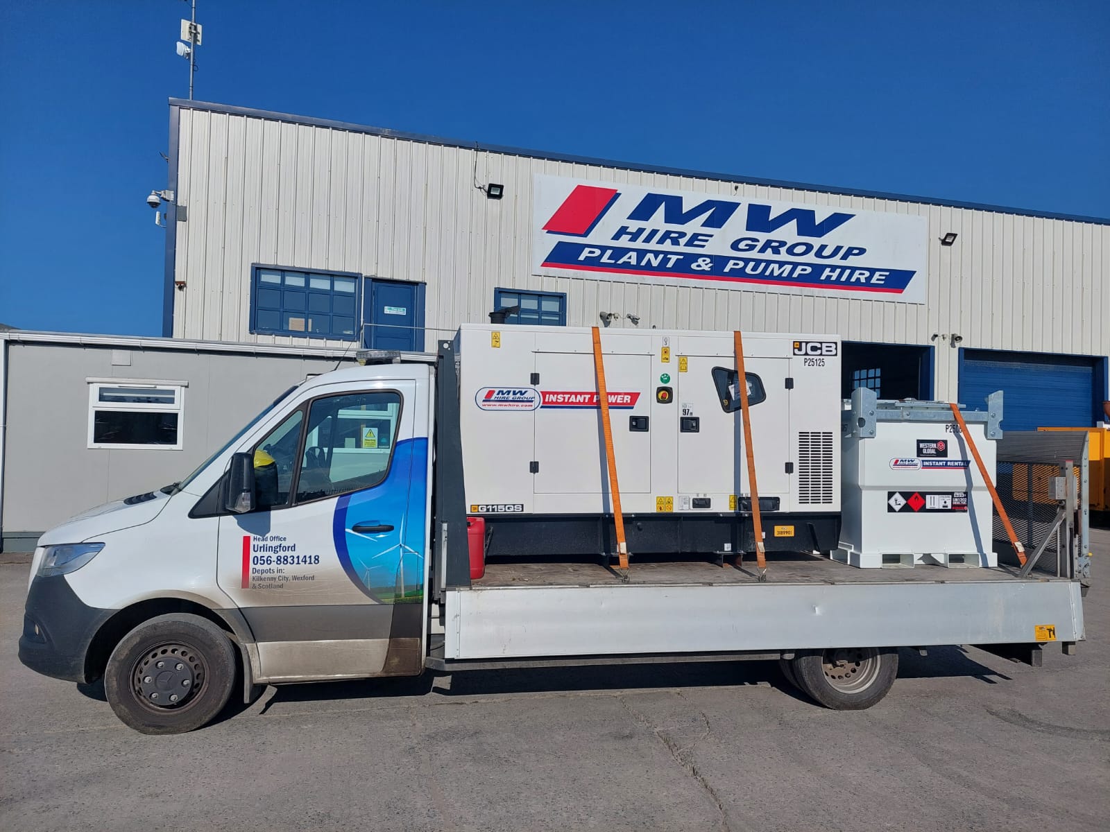 New JCB115 & 1000 litre Western Global Fuel Tank sold to local construction company