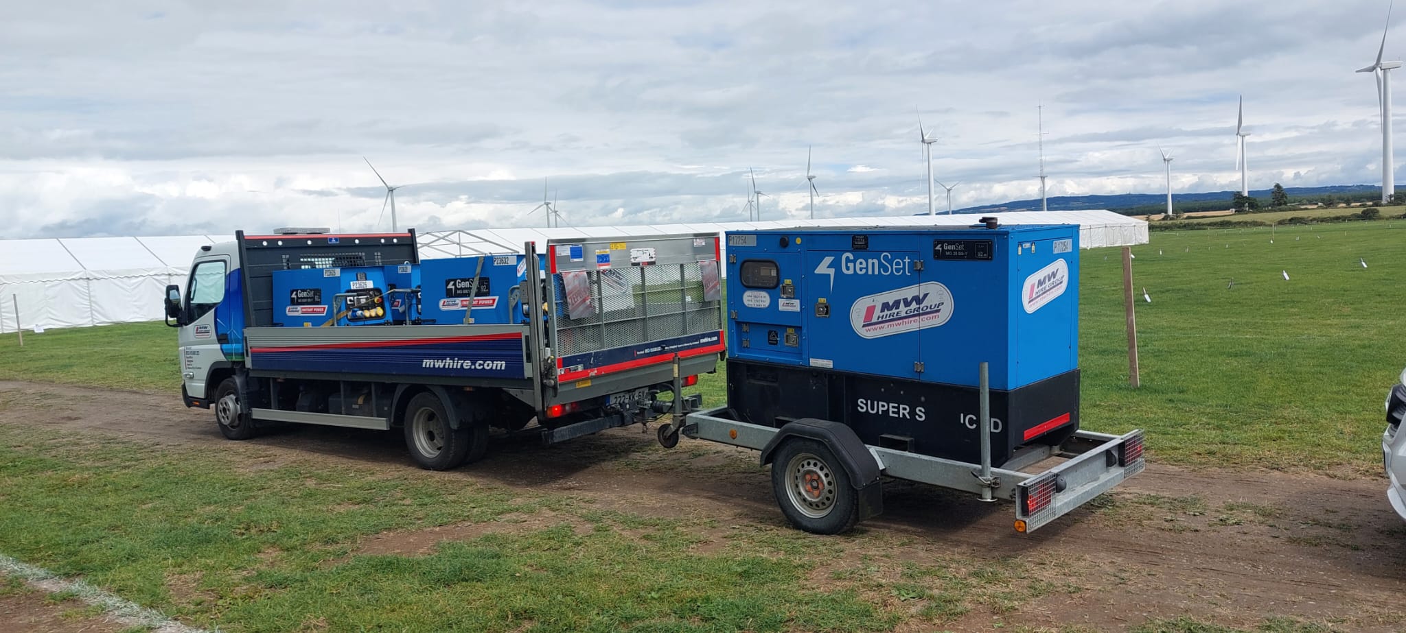 Generators out at a Agricultural show from our Wexford depot  