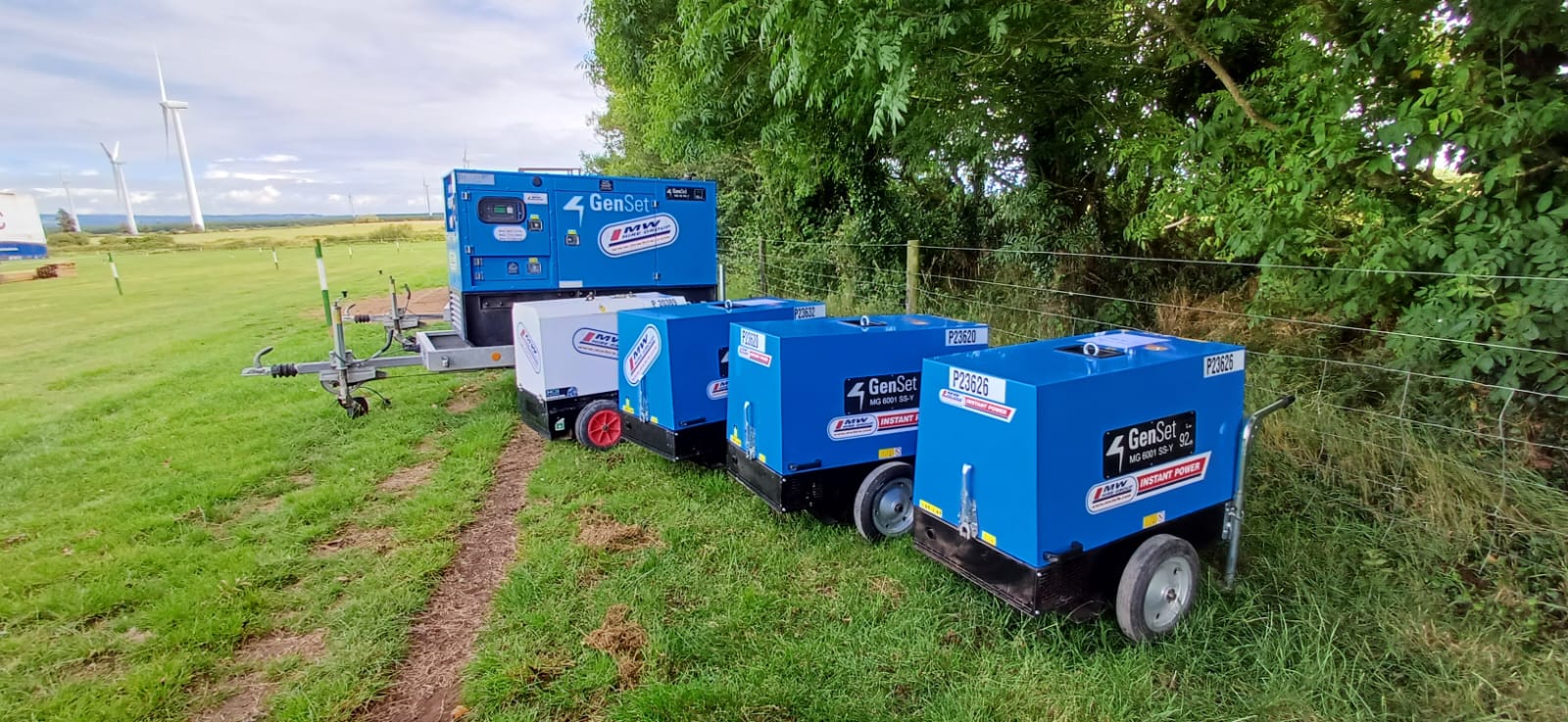 Generators out at a Agricultural show from our Wexford depot  