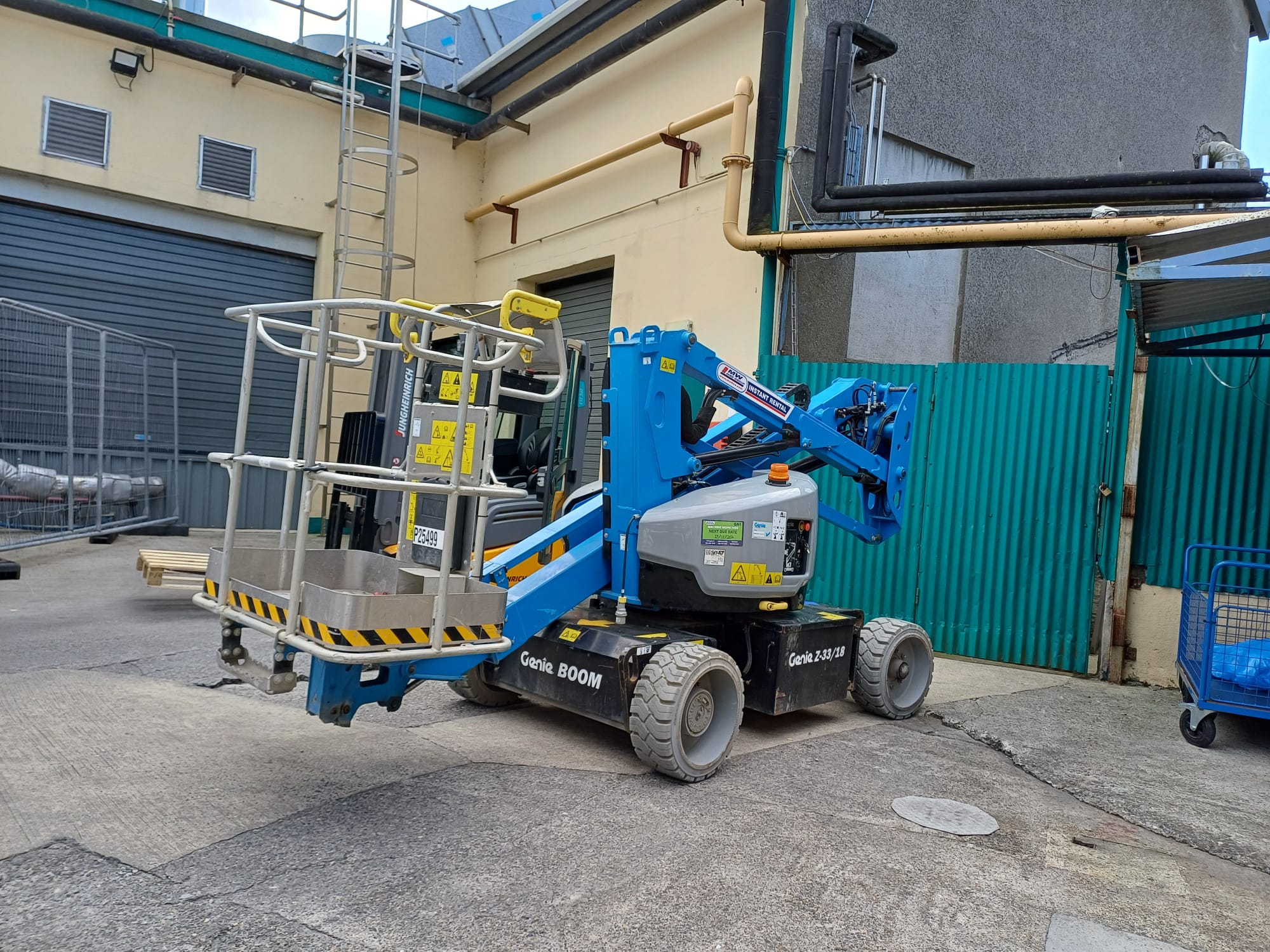 Genie Z-60/30 Boom Lift delivered for rental job ex Urlingford