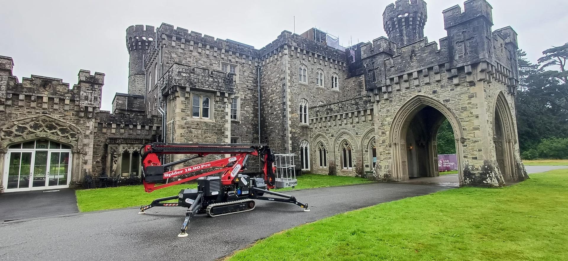 Spider Lift out for work