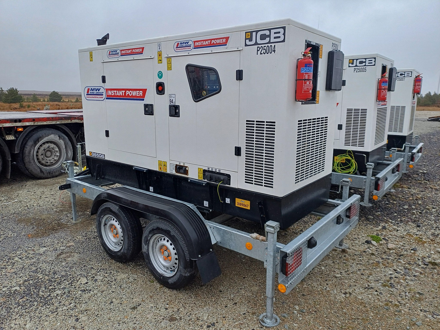 3 x Roadtow Generators on site ready for work