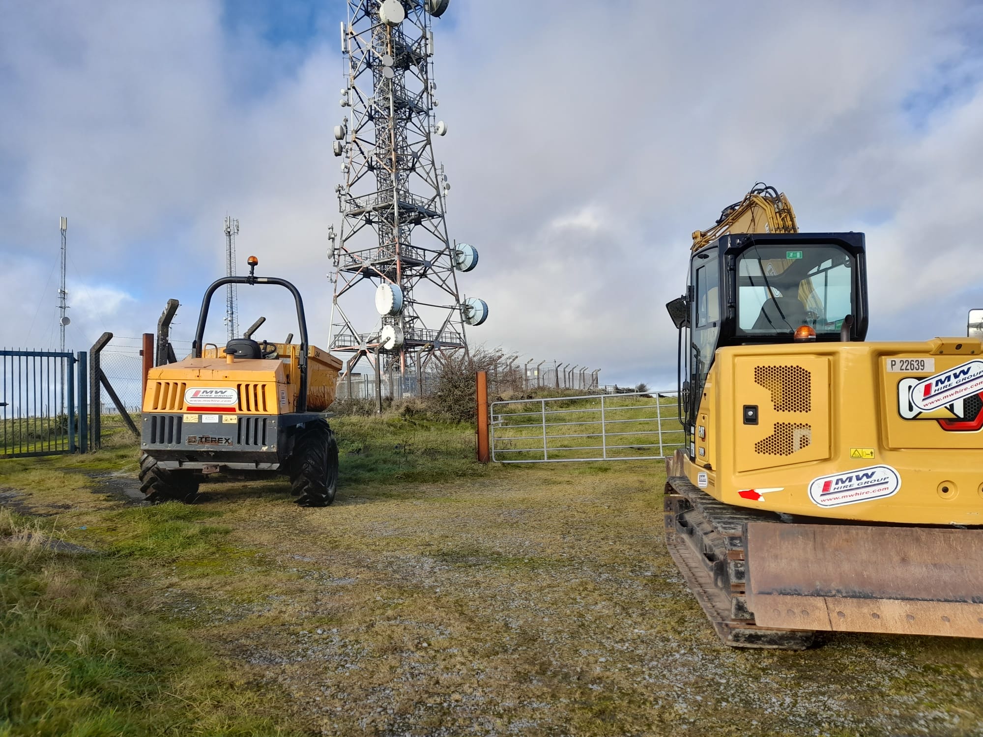 6 Tonne Terex Dumper & 8 Tonne Cat Digger out on Hire in Kilkenny