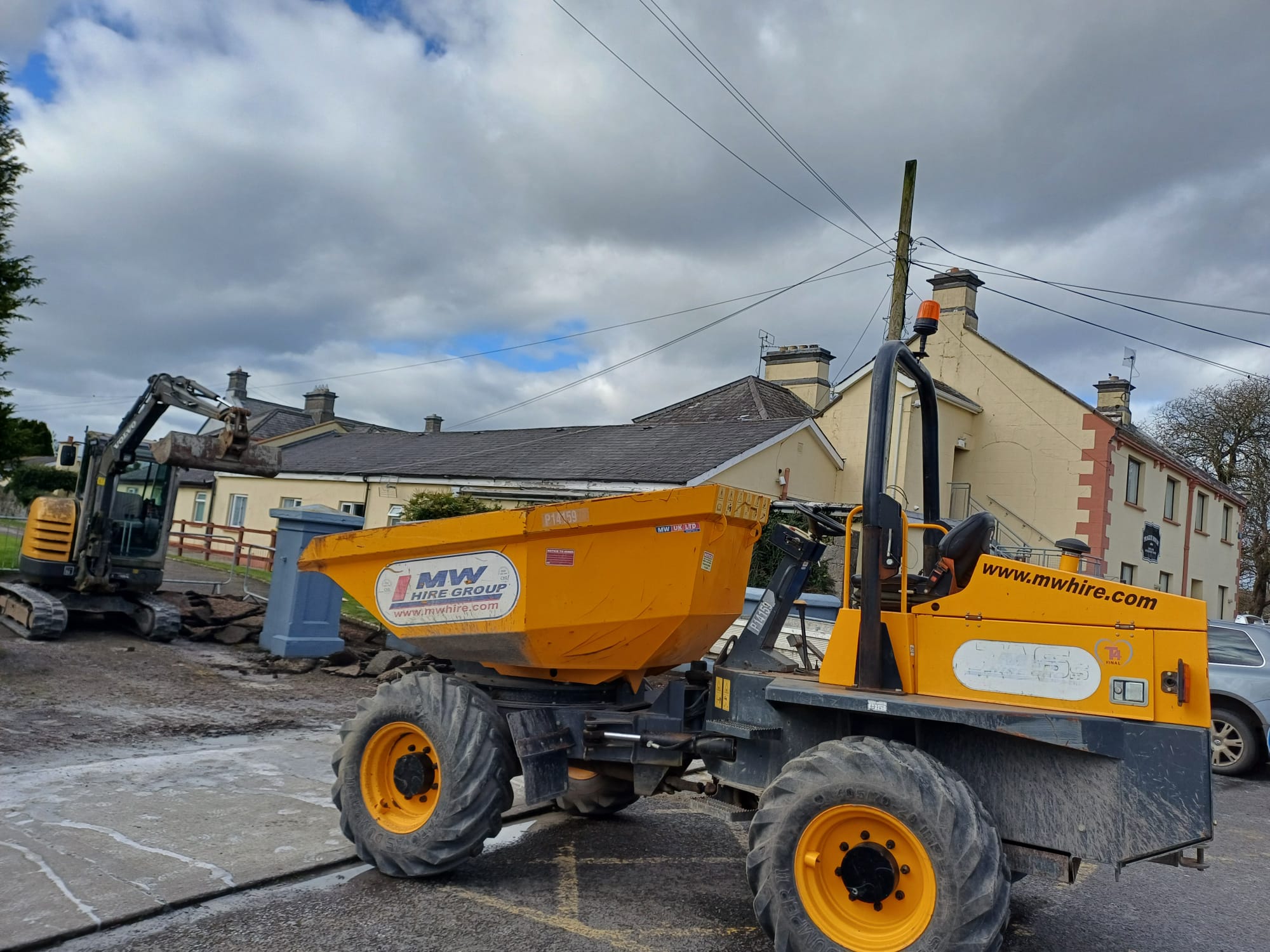 6T dumper out on hire in Kilkenny 