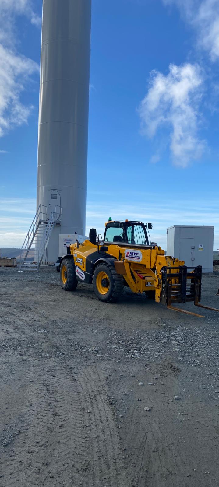 Some of our gear out on a windfarm job in Scotland