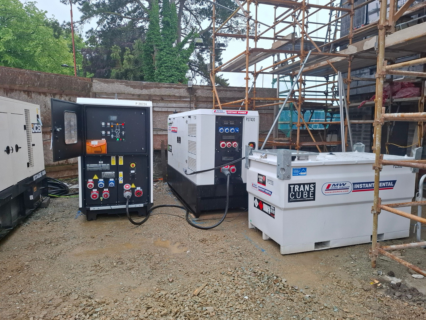 PRAMAC LX60/100 Battery Bank, 110 KVA Rental Spec set & 2000 Litre set up on site & commissioned....