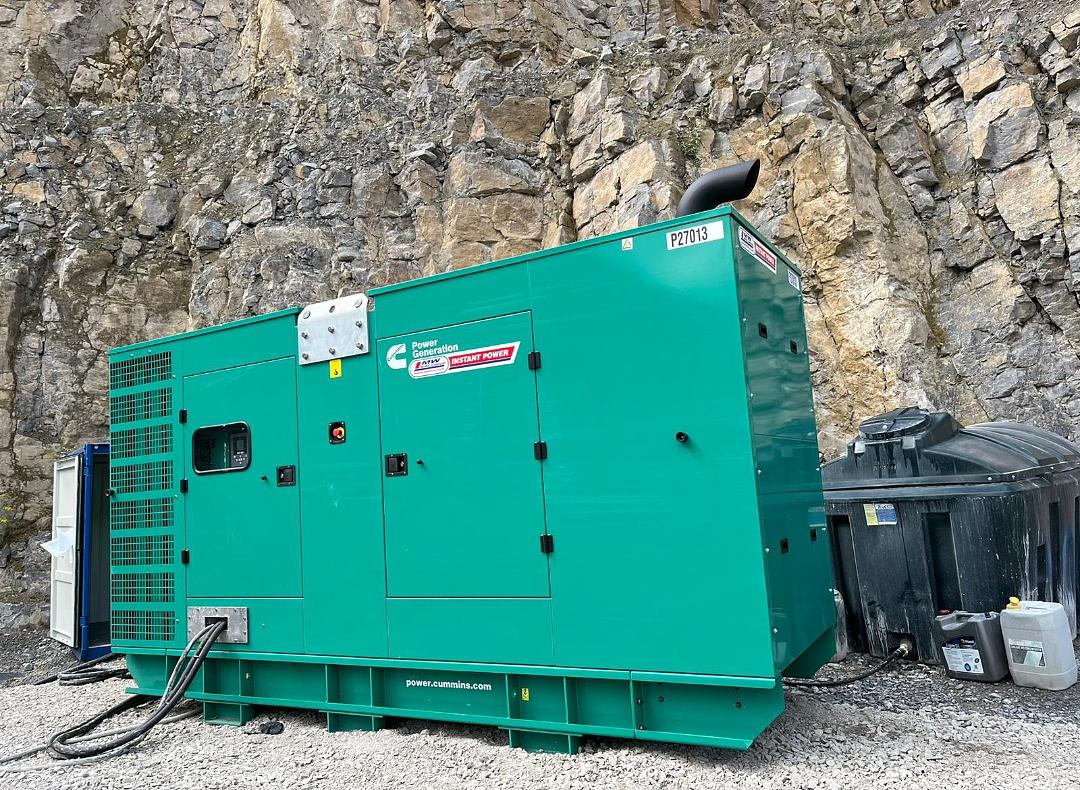 New Cummins 275 KVA SOLD. Set up on a Quarry in Co Meath.