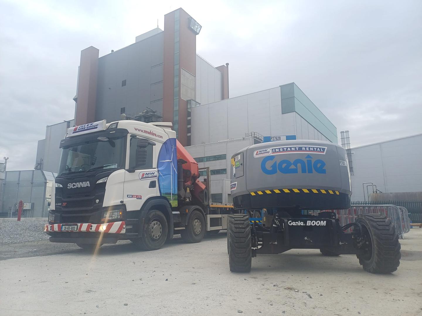 Genie Boom Lift delivered to hire job!