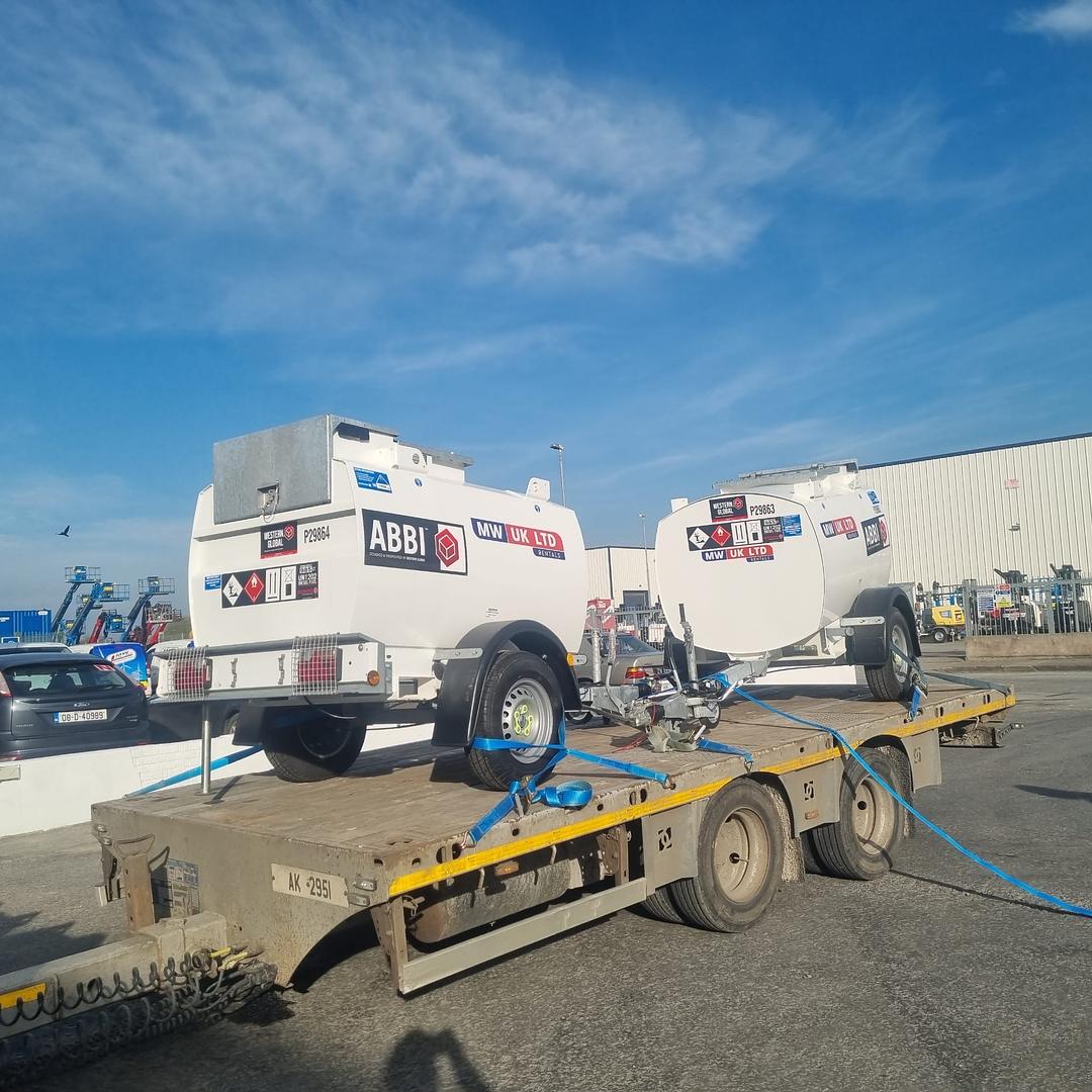 2 x Western mobile fuel tanks SOLD ... on their way to a customer in Kildare