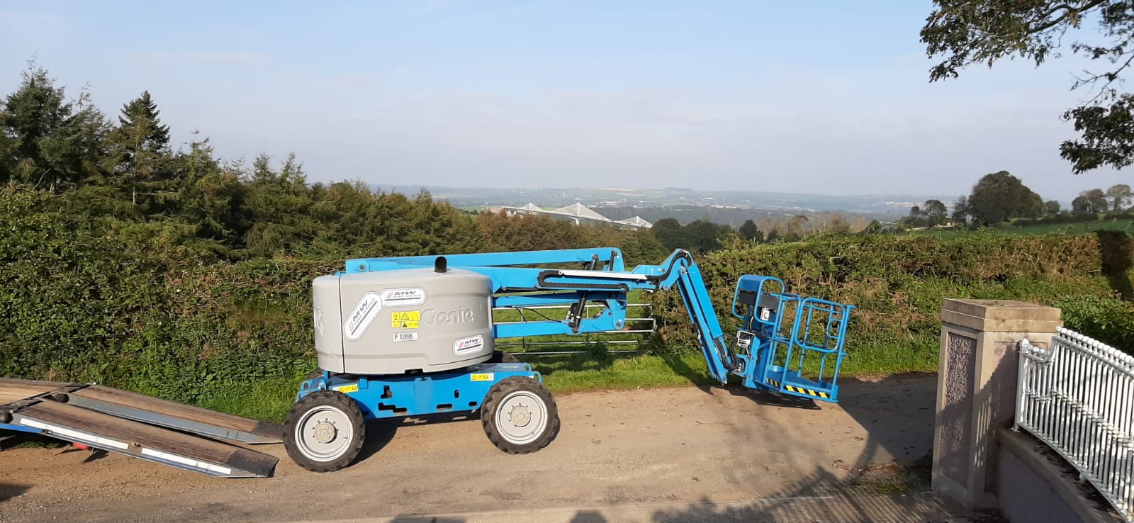 Genie Z45/25 looking out over the Rose Kennedy Fitzgerald Bridge - ready for work