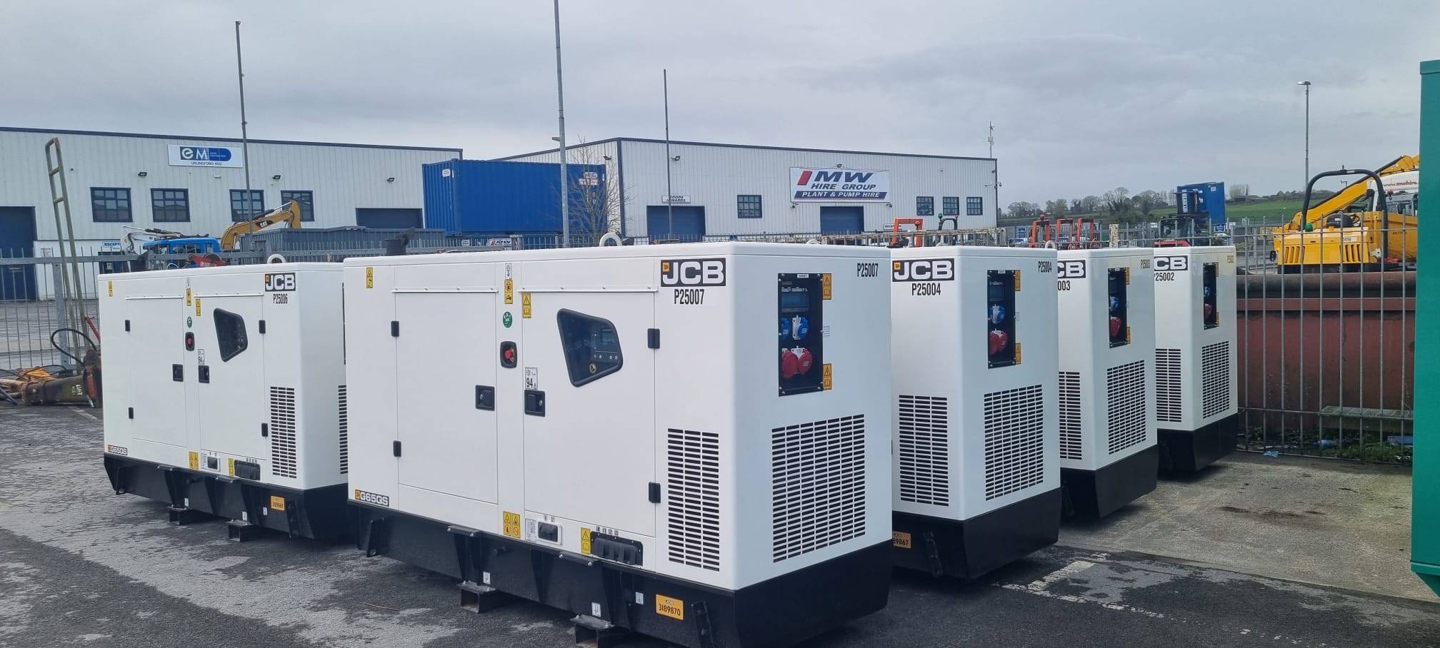 Selection of new JCB Generators in Stock