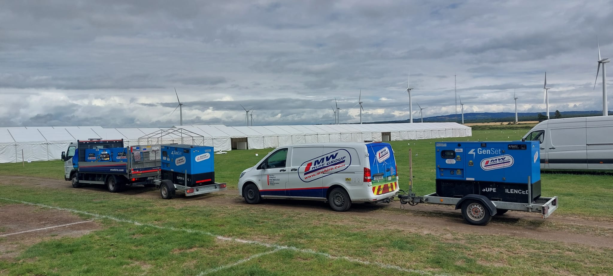 Generators out at a Agricultural show from our Wexford depot  