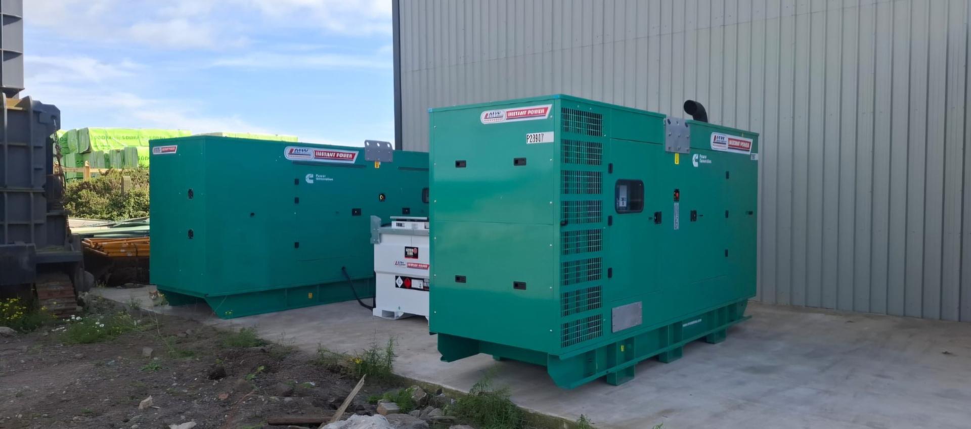 Cummins 550 & 330 KVA Generators & a 3000 litre Western Global fuel tank #sold to a customer in Co Wicklow