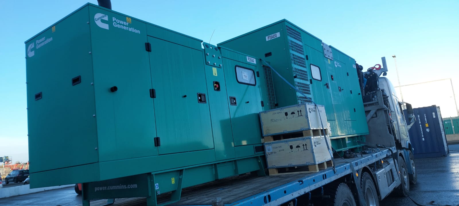 SOLD... New 90 KVA & 330 kva Cummins with automatic GTEC Panels ... Customer collecting
