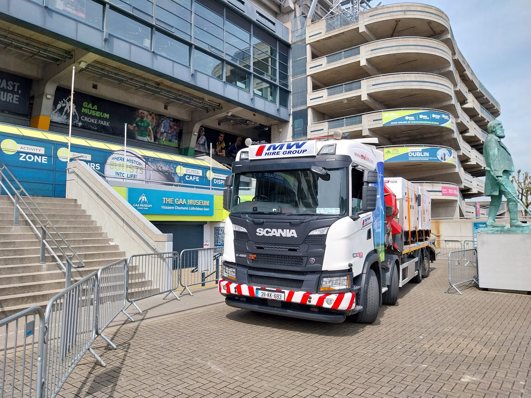 Evening delivery to Croke Park in advance of the boss gig this weekend.