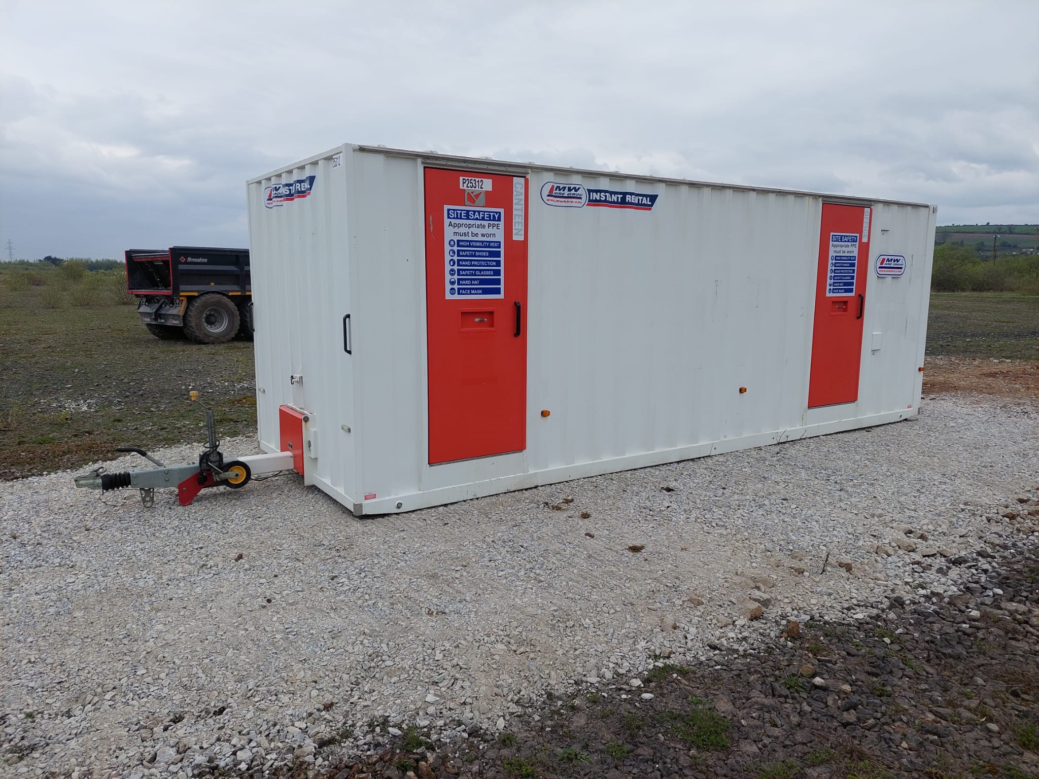 Mobile Canteen/office delivered to a site in Cork for Rental Project