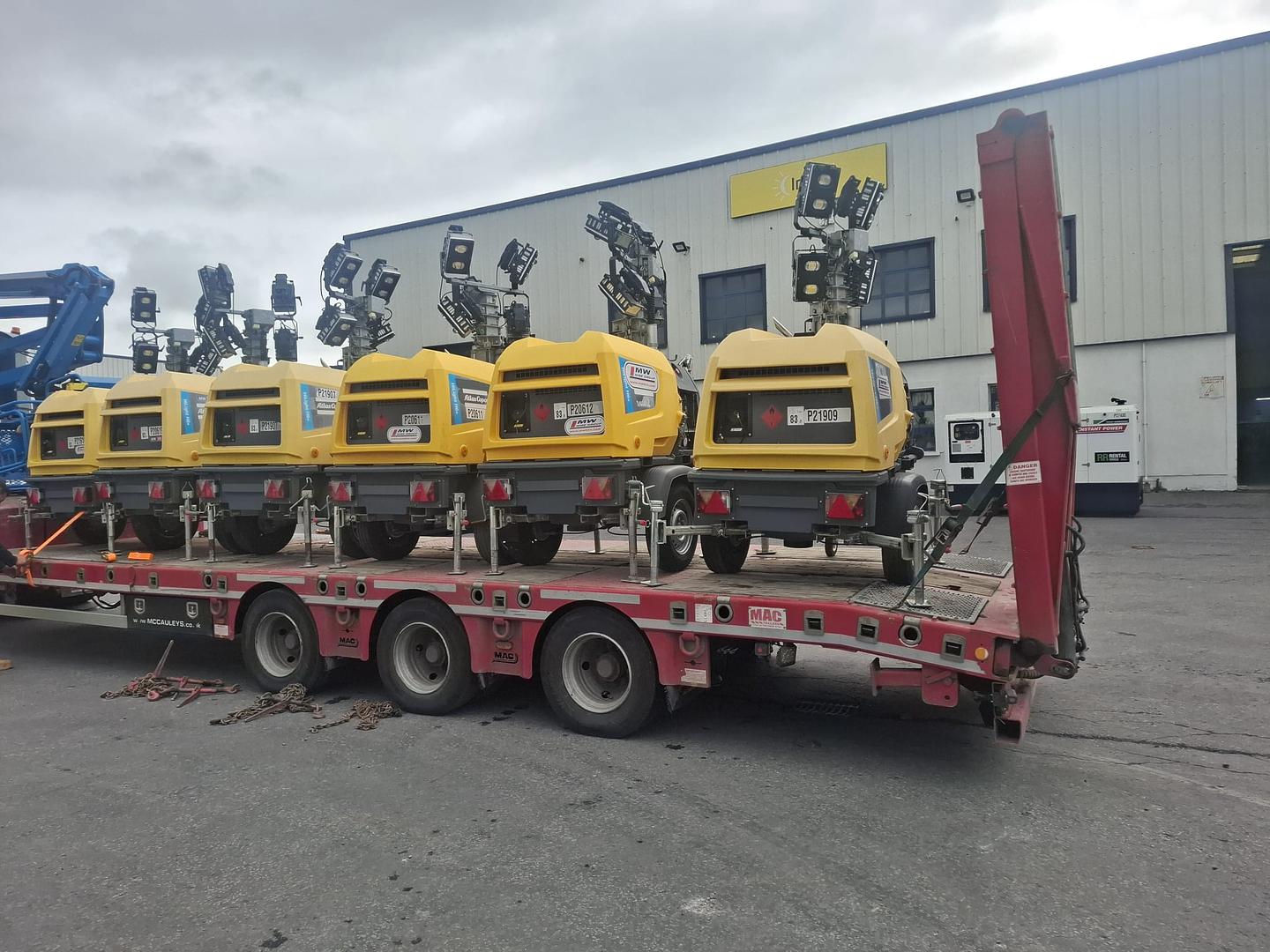 6 Ex-Rental Atlas Copco HiLight H6+ Lighting Towers SOLD! Customer collecting