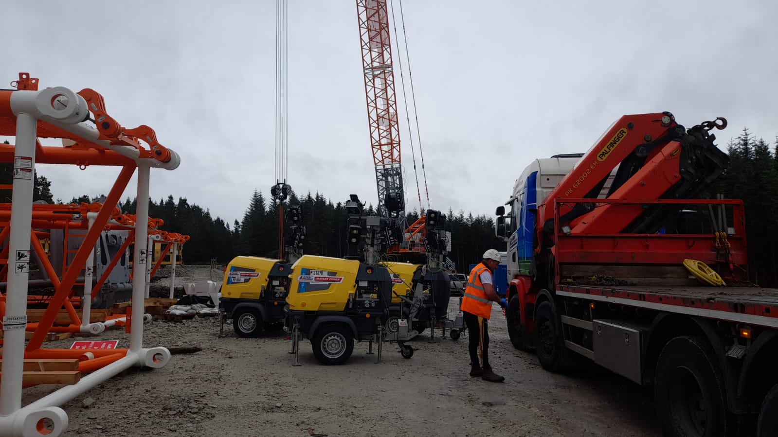 Atlas Copco Hilight H6 Lighting Towers dropped off for hire in Mayo 