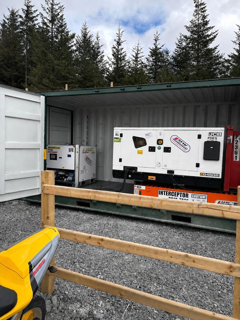 New Single phase 10/40 Pramac Battery bank set up & working on site!