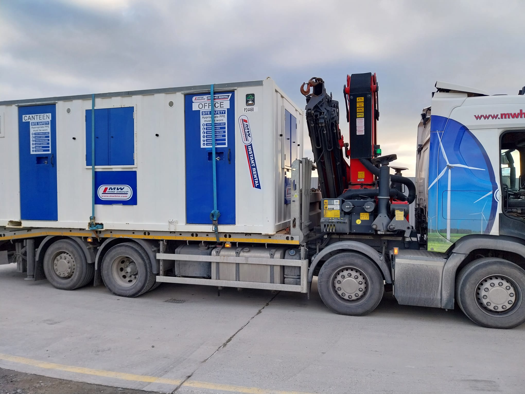 One of our welfare Units Delivered to a Port for Hire 