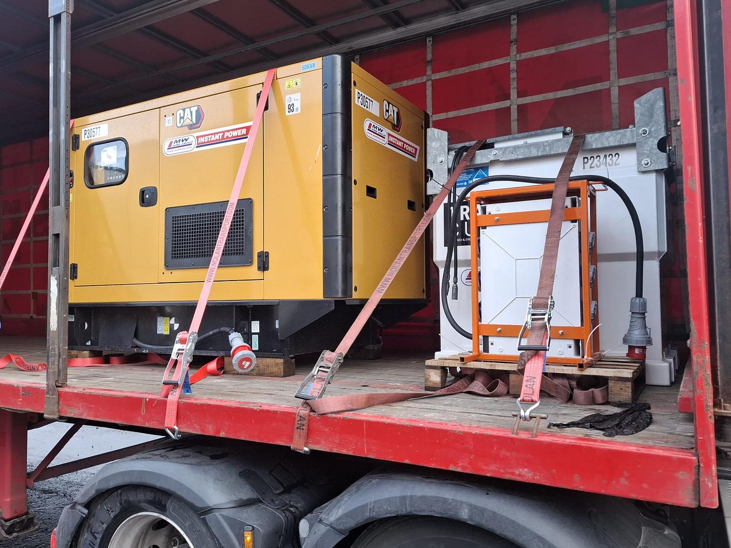 CAT 50 KVA , Western fuel tank & Distro board SOLD! Heading to Belgium