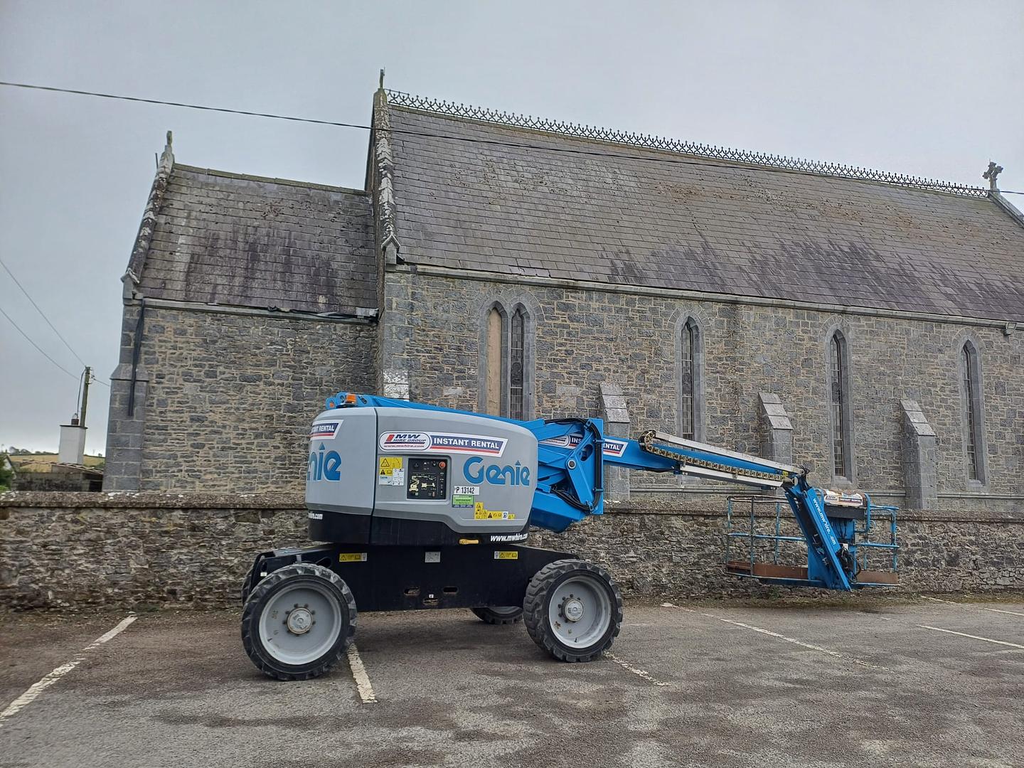 Genie Z6240 Diesel Boom Lift delivered to rental job!