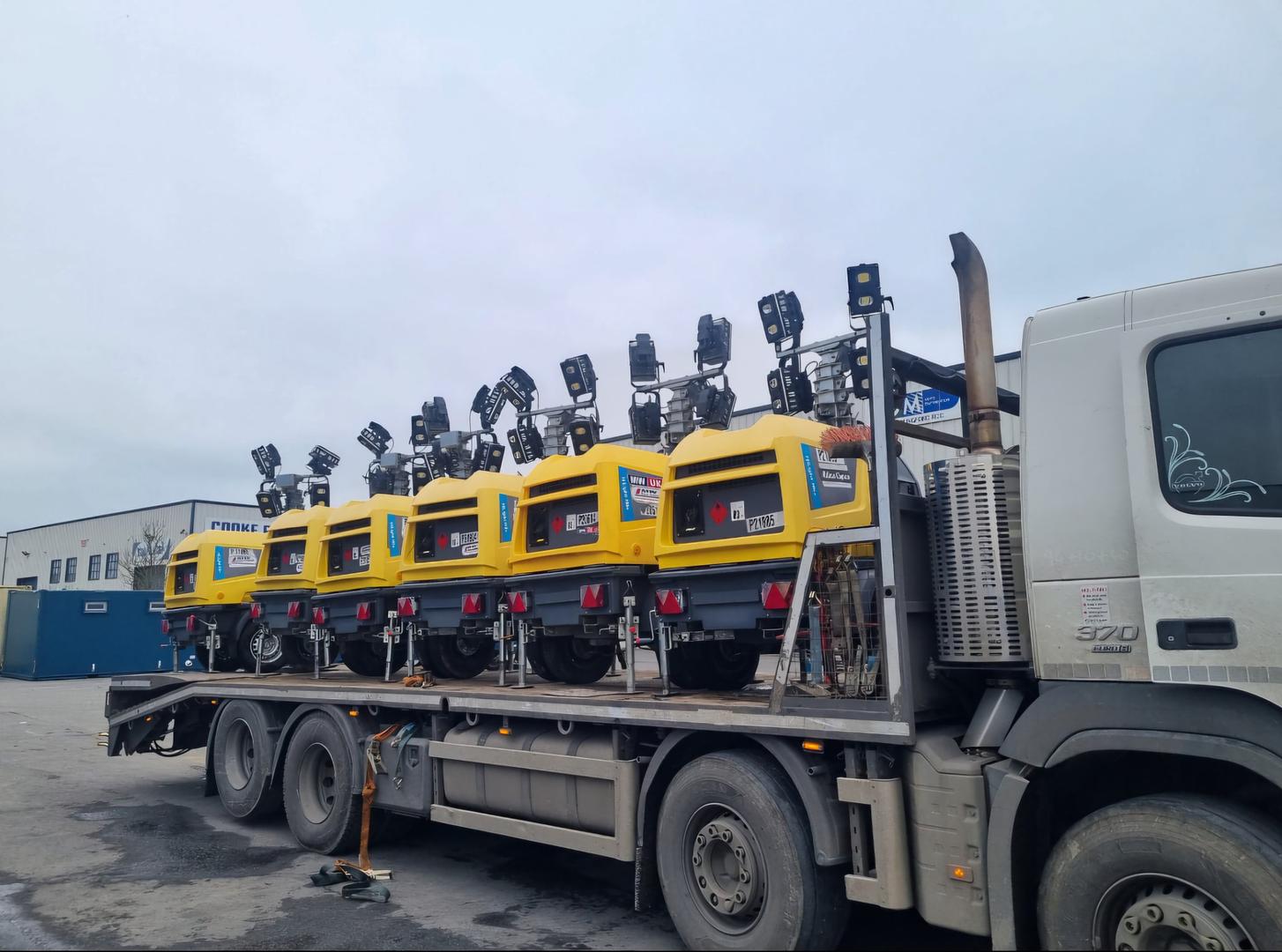 Ex rental Atlas Copco Lighting towers SOLD -   customer collecting