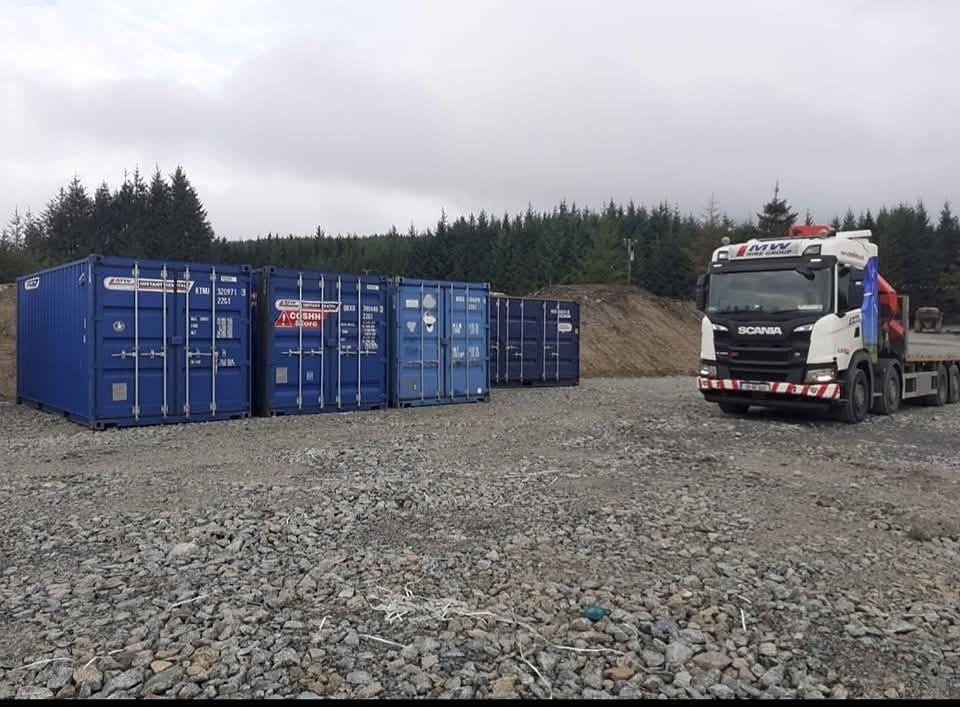 Coshh store and Containers setup on site!