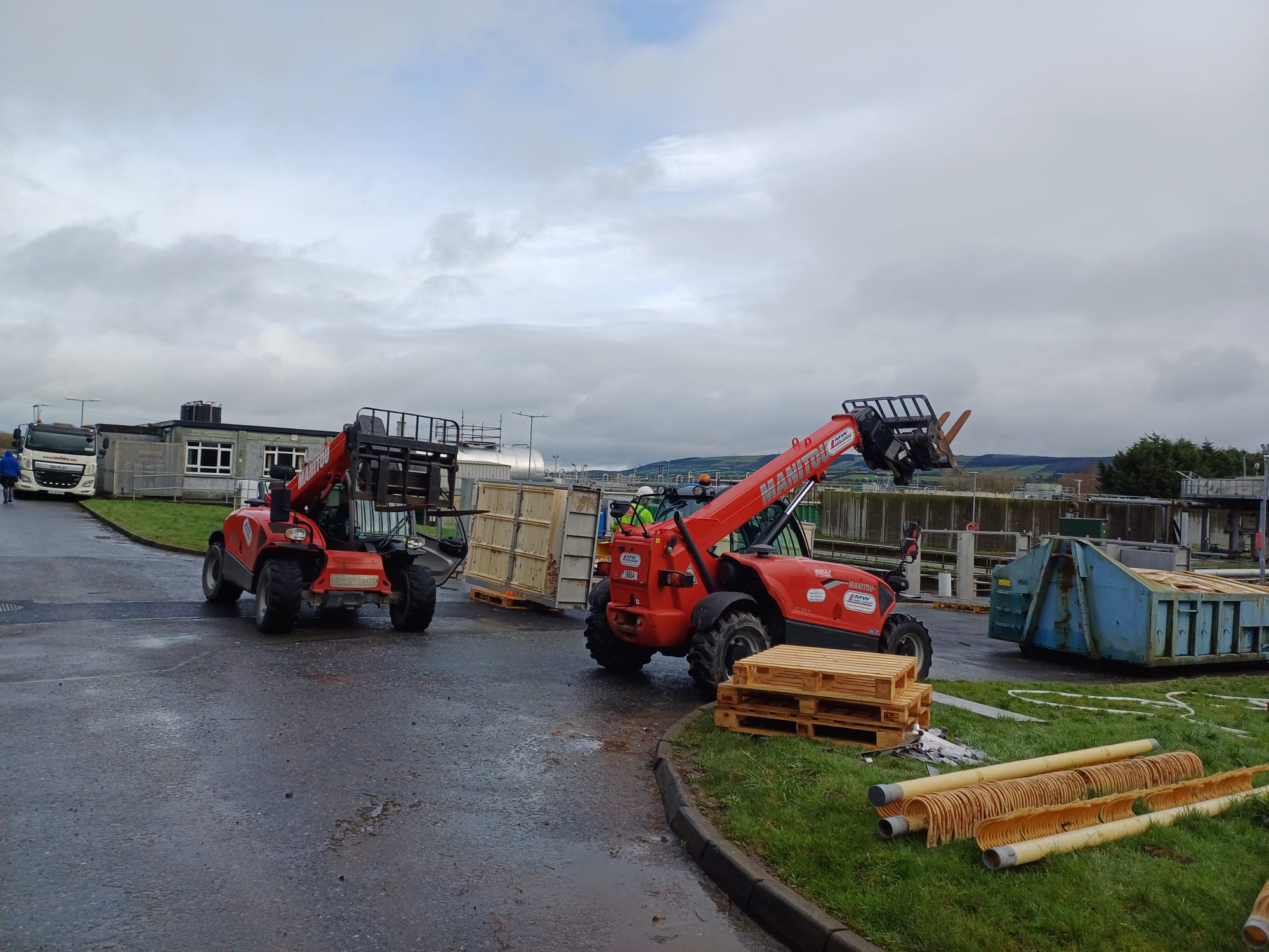 Two 6 metre Manitous out on hire from our kilkenny depot 