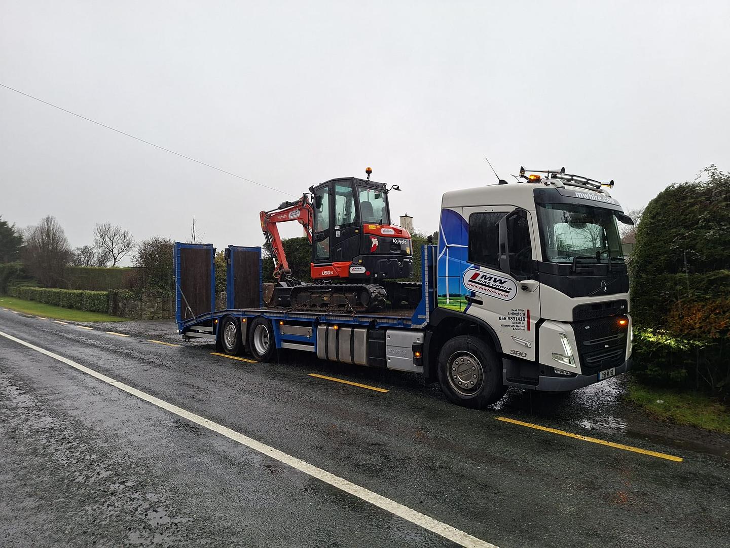 Kubota Digger out for delivery to hire job!🫡